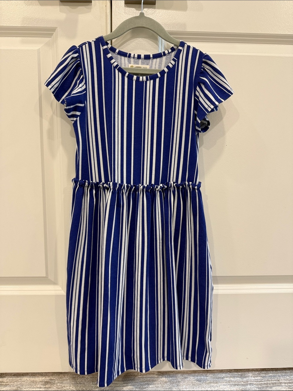 Tucker + Tate Navy and White Striped Short Sleeve Dress